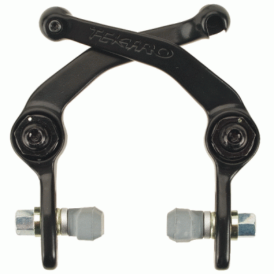 Тормоз U-brake задний под 2 троса, колодки 55мм, черный, б/уп. для велосипеда