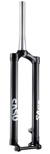 Вилка 26", шток 1.5-1-1/8", для ДТ, карбоновая матовая черная, эксц 15мм, OLD150мм, SASO лого. для велосипедов