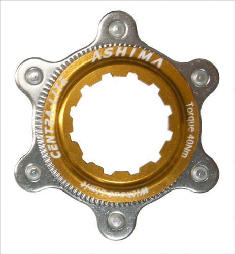  Адаптер для крепления 6-болт ротора на дискoвую втулку CenterLock Shimano. для велосипеда