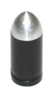 Колпачок для F/V в виде пули с накаткой у основания, чёрный.