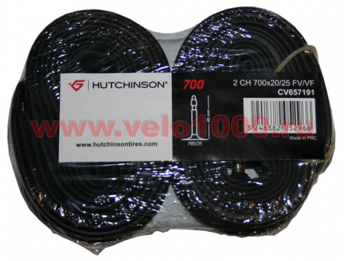 Камера 700x20/25, F/V 48мм, 92г, 2шт в инд уп. для велосипеда