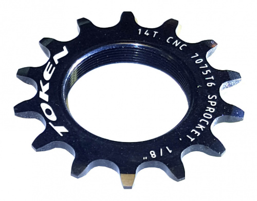 Звезда 14Tx1/8" AL7075, черная, 1.37"х24t. для велосипеда