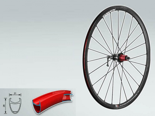 Комплект колес клинчерных 700С, карбон. для велосипеда