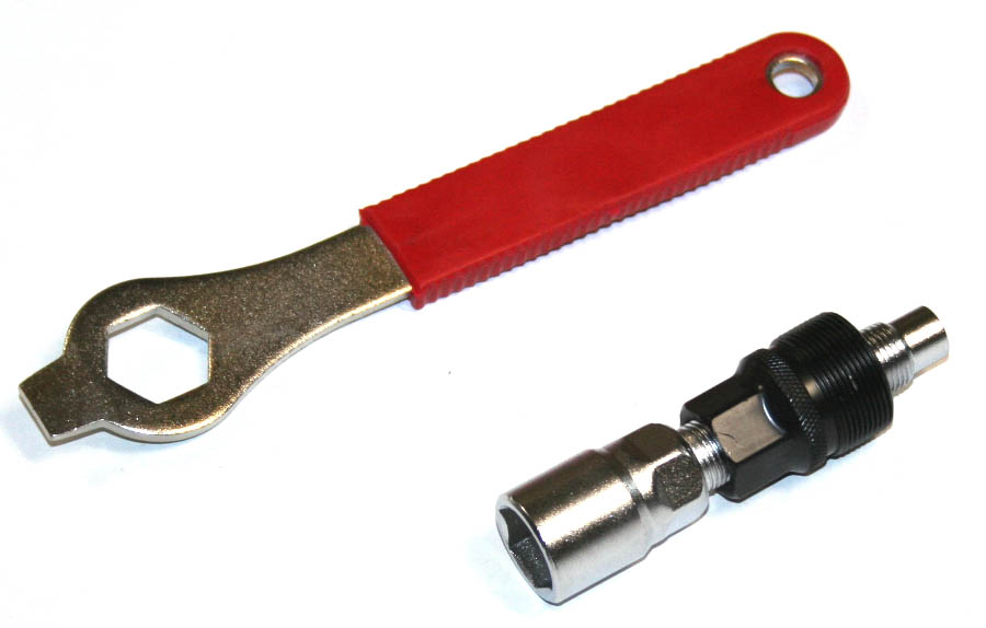 Ключ-съемник шатунов для квадрантой каретки, с обрезиненной ручкой.