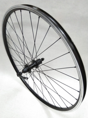 Колесо заднее 27.5", для V-brake, обод двойной, под кассету 8-9 скор, алюм, черное. для велосипеда