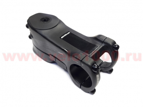 Вынос руля 1-1/4" с адаптером на 1-1/8", E-80мм, 0*, под руль 31.8мм, черный, алюм. для велосипедов