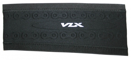 Защита пера от цепи 245х110х95мм, Lycra c текстурой звеньев цепи, черная, VLX лого. для велосипеда