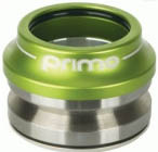 Рулевая колонка интегрированная 1-1/8", зеленая, картр подш, чашки из AL6061T6, инд уп. для велосипеда