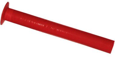 Грипсы 230мм, ярко-красные, с пластик грипстопами. для велосипеда