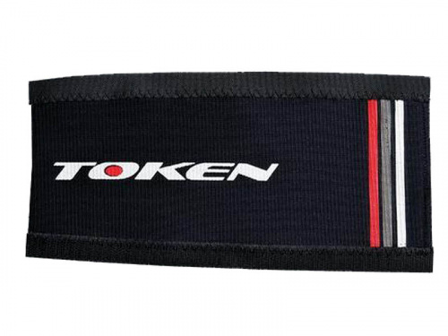Защита пера от цепи 247х86мм, неопрен, с логотипом "TOKEN". для велосипеда