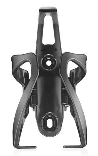 Флягодержатель пластик ABS, чёрный, с регулировкой диаметра фляги 60-73мм, 70г. для велосипеда