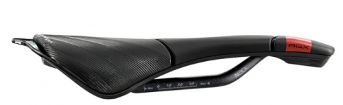 Седло SCRATCH M5 AGX NACK 250х140мм, рельсы карбон, верх: 5 зон, чёрное, 155г для велосипеда