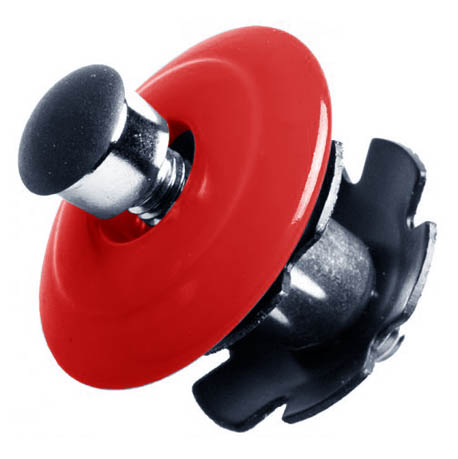 Якорь 1-1/8", красная окрашенная крышка из AL6061. для велосипеда
