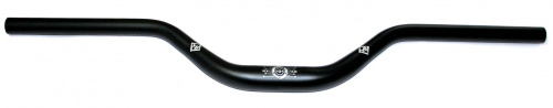 Руль алюм, Ø31.8х76х740мм, черный, 2-баттированный AL6061, 380г, VELOBOX лого. для велосипеда