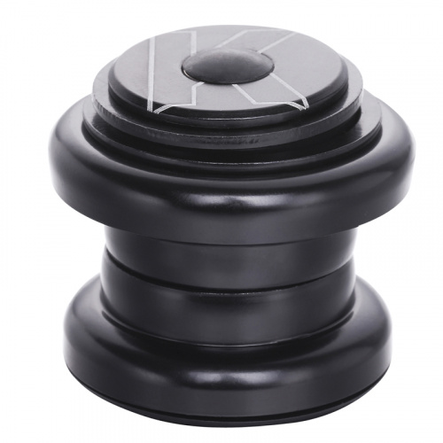 Рулевая колонка 1-1/8" A-Head, сталь, шарик подшипники 5/32", чёрная, инд уп. для велосипеда