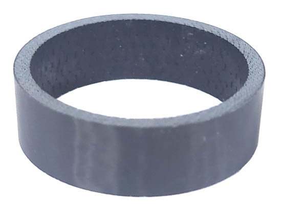 Кольцо проставочное на штырь вилки 1-1/8", 10мм, черный карбон.
