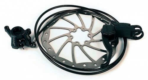 Тормоз дисковый гидравл передний, ротор ø203мм, адаптер IS. для велосипеда