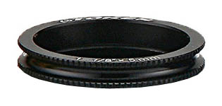 Кольцо черное на шток вилки 1-1/8", "С"-профиль, 5мм, алюм, 1шт.