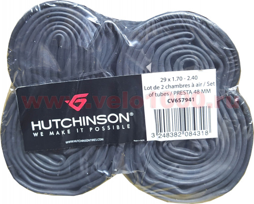 Камера 29"x1.7/2.4", F/V 48мм, 183г, 2шт в инд уп. для велосипеда