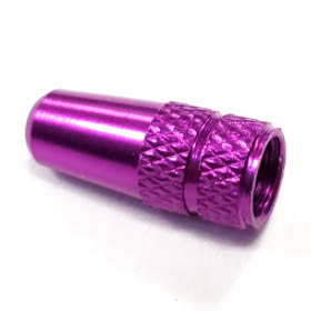 Колпачок для F/V классический с накаткой в центре, фиолетовый. для велосипеда