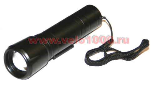 Фара - тактический фонарь, 1 CREE XM-2, 600 Lm, 3 режима, аккум 2200mAh 18650, крепёж на руль.  для велосипедов 