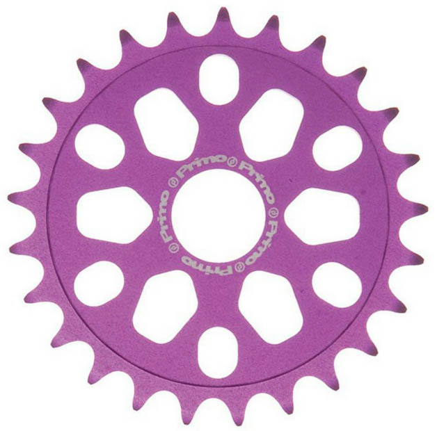 Звезда передняя 28T, 1/2"х1/8", фиолетовая, фрезеров AL-7075, облегченная. для велосипеда