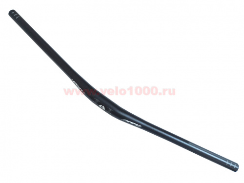Руль алюм, 31.8x710мм, прямой, изгиб 9*, чёрный, лого LEADTEC. для велосипеда