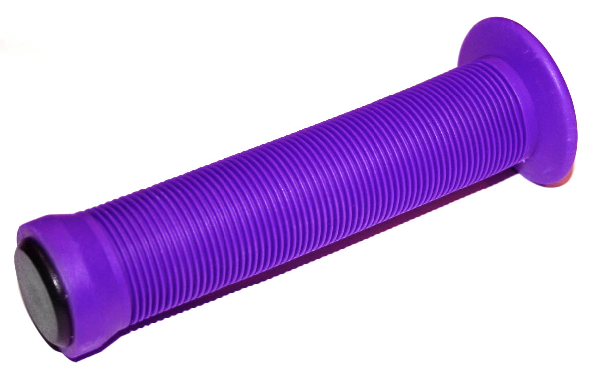 Грипсы 145мм, с заглушками, фиолетовые, аналог Longneck ST, без уп.