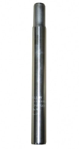 Штырь-труба подседельная Ø25.4х250мм, серебристый, алюм. для велосипеда
