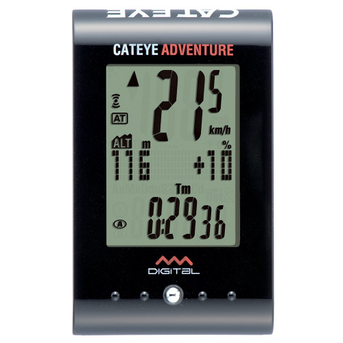 Велокомпьютер "Cateye AT200W ADVENTURE", б/пр, 14 функций, 13 опций, с альтиметром, цифровой. 