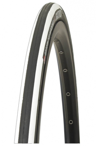 Покрышка 700x23C, жесткий корд, черно-белая, антипрокол, 300г, инд уп. для велосипеда