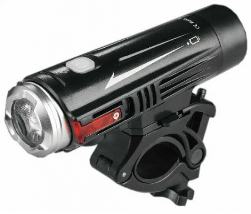 Фара передняя, 1 LED CREE XM-L2, 880Лм, 4 режима, черная, аккум 2600мАч, 113x43мм, 164г. для велосипедов 
