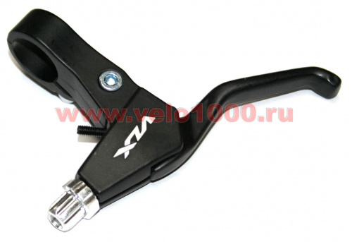Ручки тормозные для V-brake, алюм, черные, под 2 пальца, VLX лого. для велосипеда