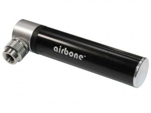 Насос алюм, 100psi(7атм), 99мм, A/V + адаптер F/V, компактный, черный, 59г, инд уп. для велосипеда
