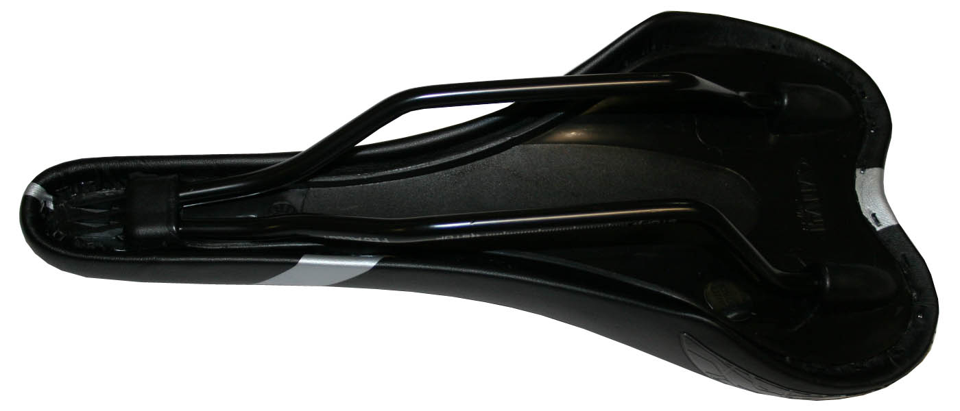 Седло 130x283мм, черное, верх Duro-Tek, рельсы сталь, 300г.