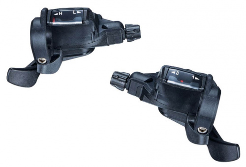 Шифтеры 3х8 скор, совместимы с Shimano, пара, 235г. для велосипеда