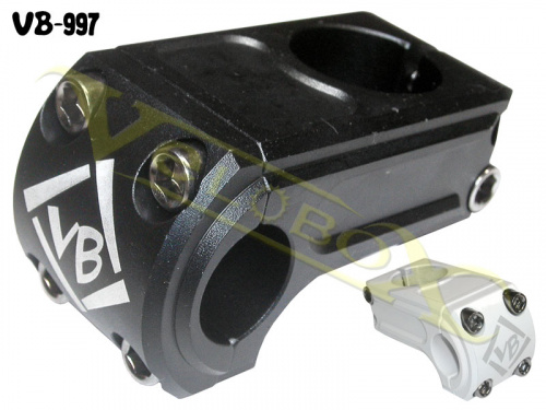 Вынос руля 1-1/8", E-45мм, 0*, под руль 22.2мм, белый, AL6061 T6, 4 болта. для велосипедов