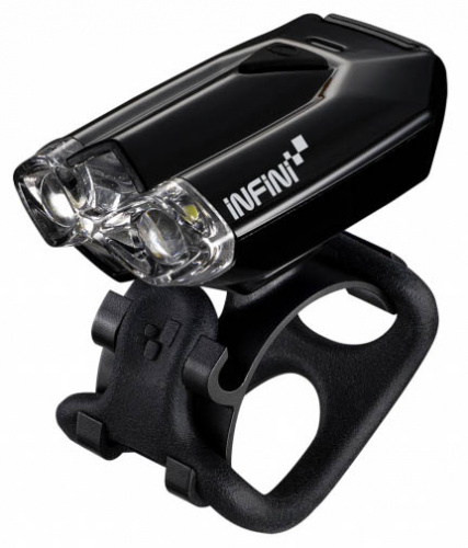 Фара передняя, 2 светодиода 3lux, 4 режима, черная, индикатор разряда батарей, USB зарядка. для велосипедов 