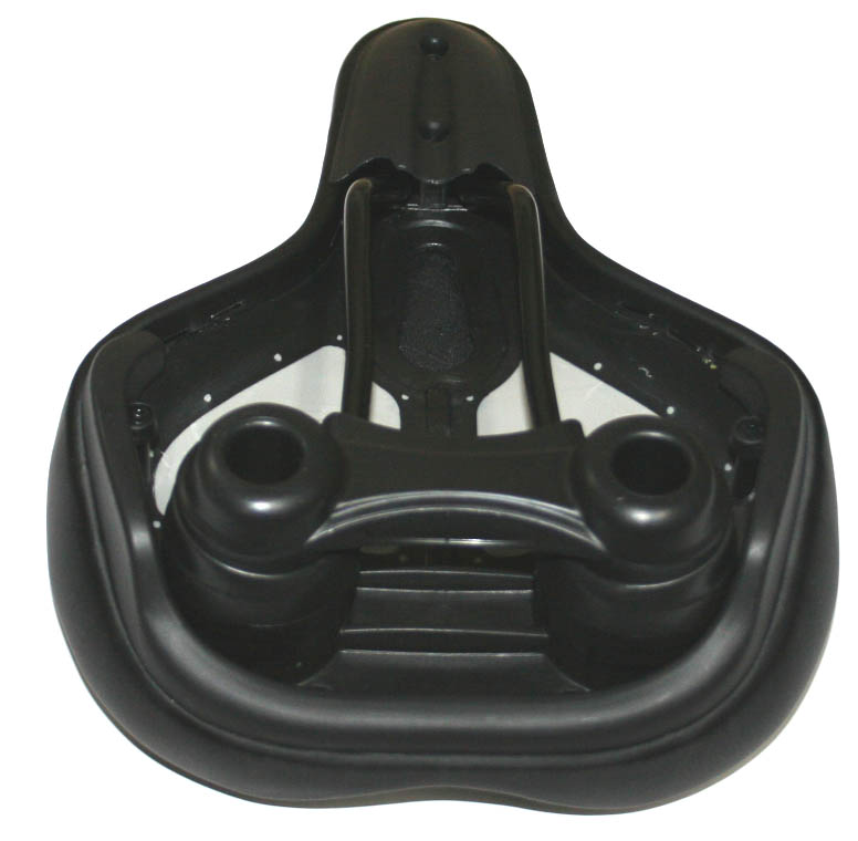 Седло унисекс, 272x201мм, "Comfort Density", с эластомерами, чёрный с лаймом дизайн, с лого "VLX".