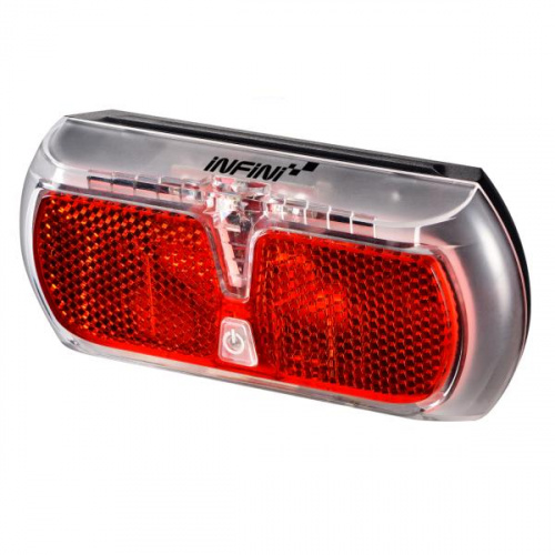 Фонарь на багажник, 0.5 Ватт LED, 2 режима, датчик движения, c батарейками LR06(AA)x2шт, инд уп. для велосипеда