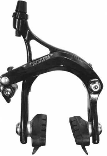 Тормоз клещевой задний, черный, на гибрид, кованые алюм рычаги 47-59мм. для велосипеда
