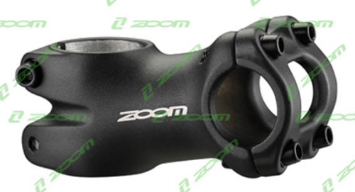 Вынос руля 1-1/8",  L-60мм, +10*, под руль 25.4, черный, литой алюм, Zoom лого. для велосипедов