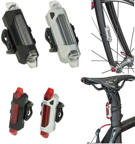Фонарь задний, 5 красных светодиодов, 2 режима, черный корпус-линейка, с Li аккум, USB зарядка.   для велосипеда