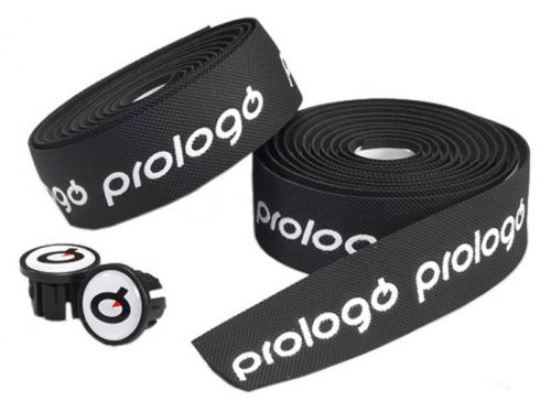 Обмотка руля всепогодная, двойная, чёрная с 3D белым логотипом "Prologo", инд уп. для велосипеда